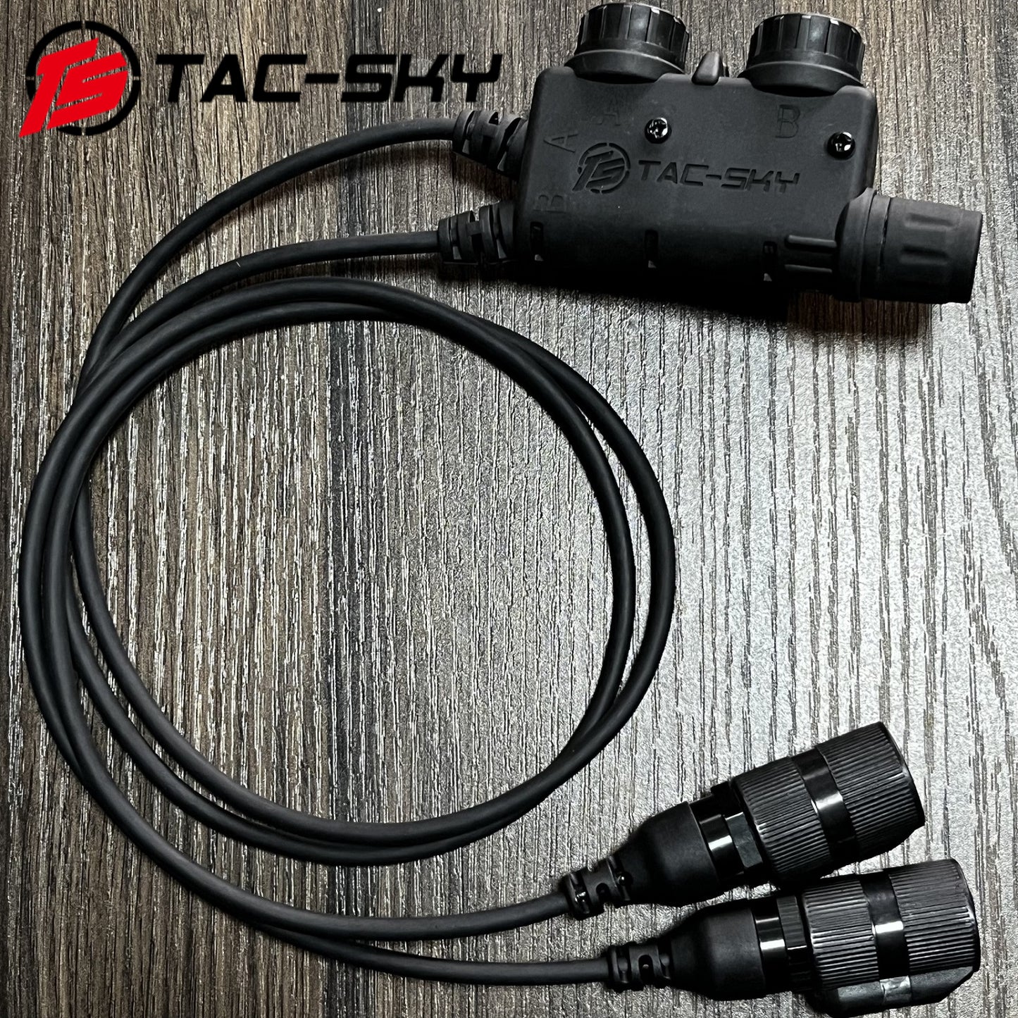 TS TAC-SKY V2 PTT 6pin Dual Comm Compatible with COMTA Tactical Headphones for AN/PRC 152/148 Radio