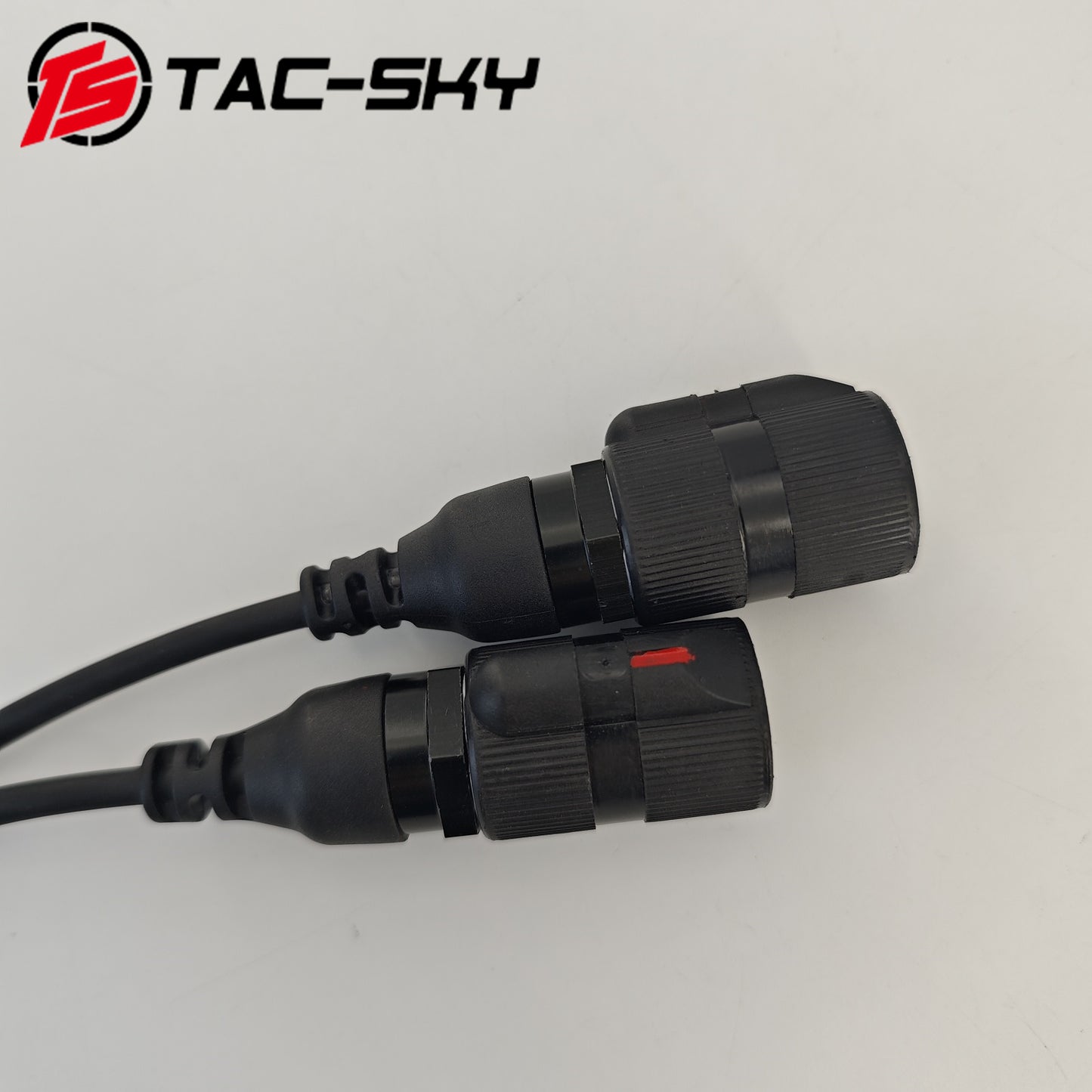 TS TAC-SKY V2 PTT 6pin Dual Comm Compatible with COMTA Tactical Headphones for AN/PRC 152/148 Radio