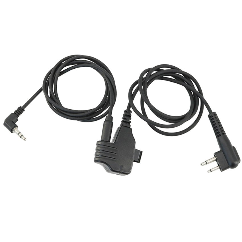 TS TAC-SKY Tactical PTT Microphone 2 Pin Plug or 3.5mm Compatible with Motorola GP2000