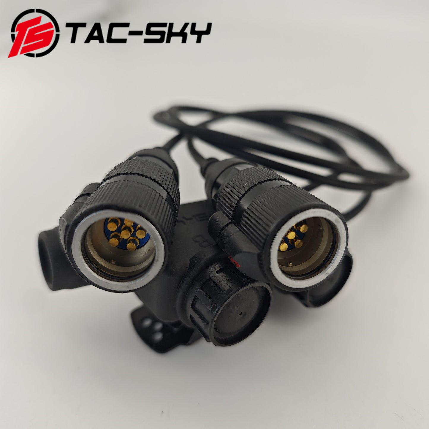 TS TAC-SKY V2 PTT 6pin Dual Comm Compatible with COMTA Tactical Headphones for AN/PRC 152/148 Radio