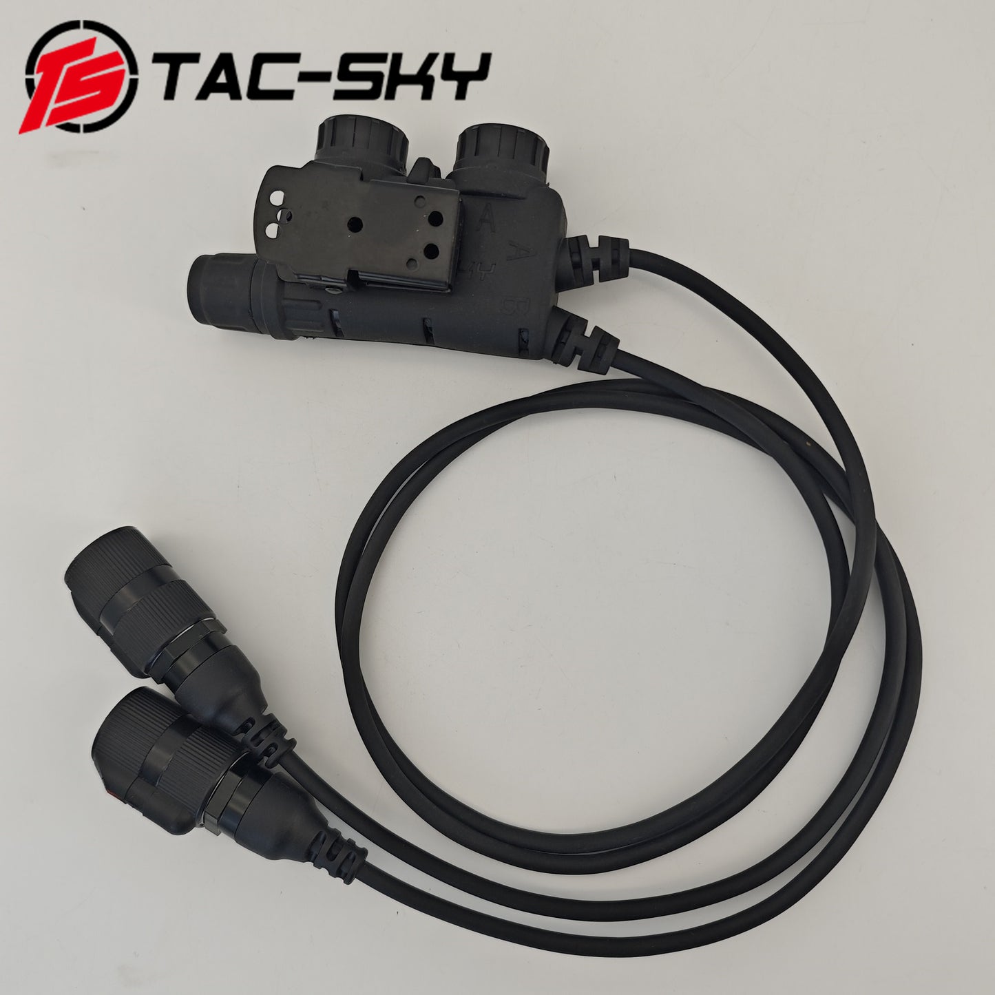 TS TAC-SKY V2 PTT 6pin Dual Comm Compatible with COMTA Tactical Headphones for AN/PRC 152/148 Radio