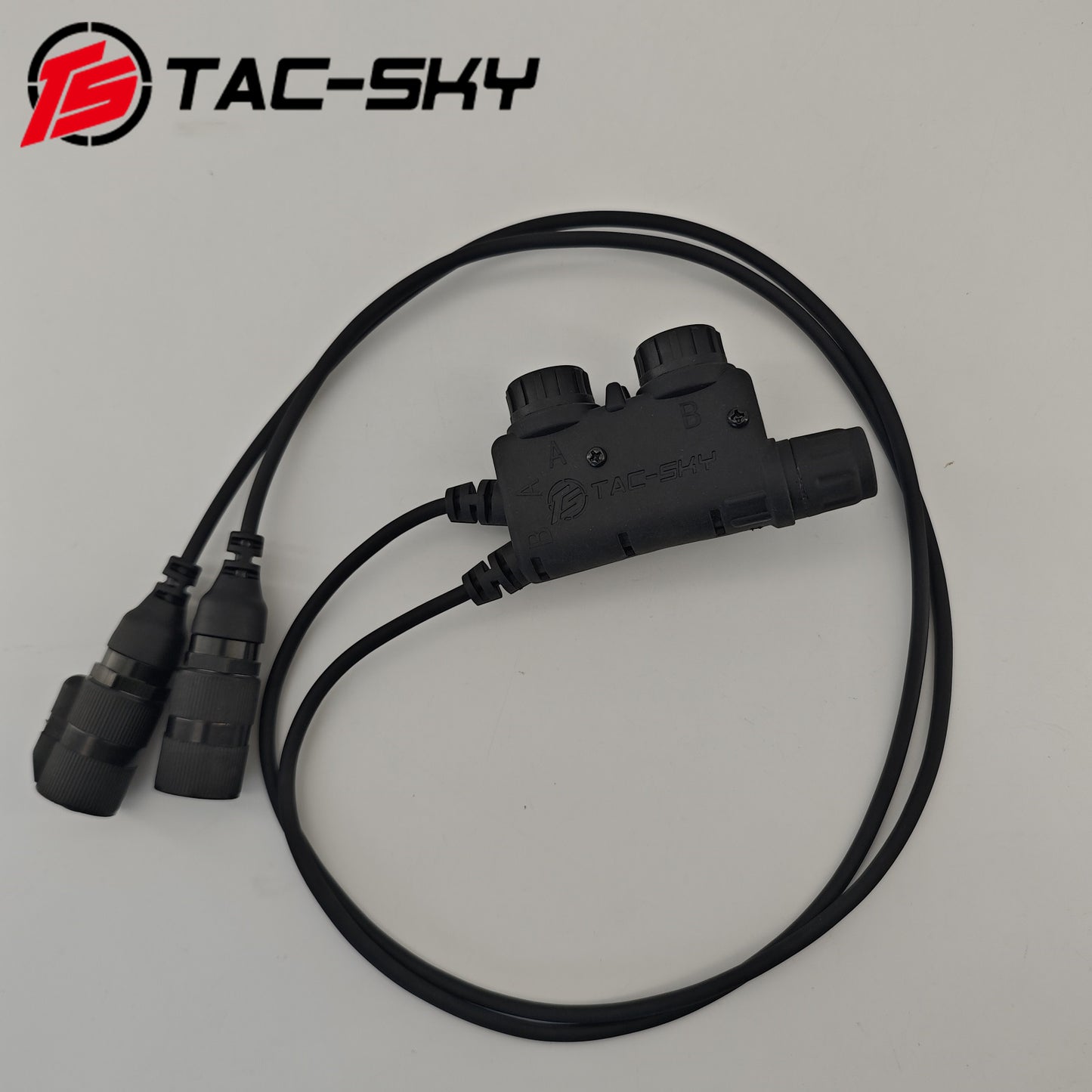 TS TAC-SKY V2 PTT 6pin Dual Comm Compatible with COMTA Tactical Headphones for AN/PRC 152/148 Radio