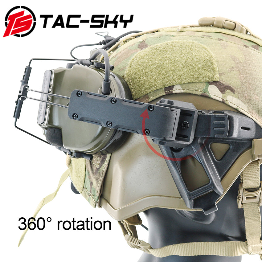 TS TAC-SKY IHPS Rail Helmet Mounting Adapter Compatible with Comta II/III Tactical Headset