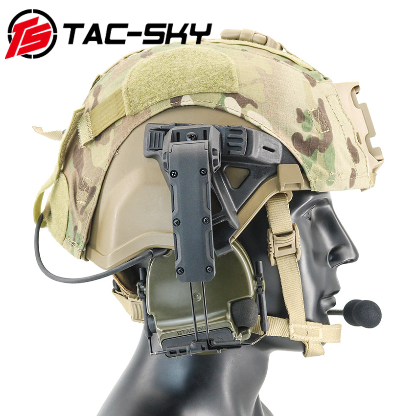 TS TAC-SKY IHPS Rail Helmet Mounting Adapter Compatible with Comta II/III Tactical Headset