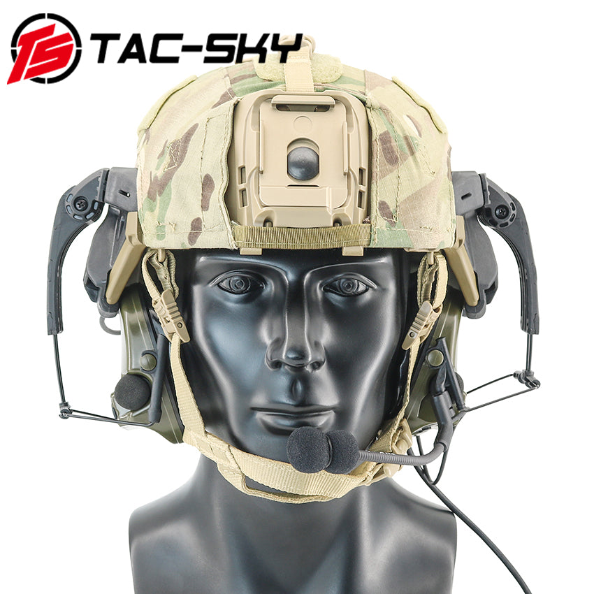 TS TAC-SKY IHPS Rail Helmet Mounting Adapter Compatible with Comta II/III Tactical Headset