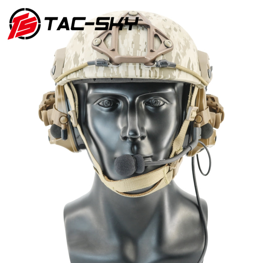 TS TAC-SKY ARC Rail Helmet Mount Electronic Hearing protection Tactical Headset C3 for Airsoft