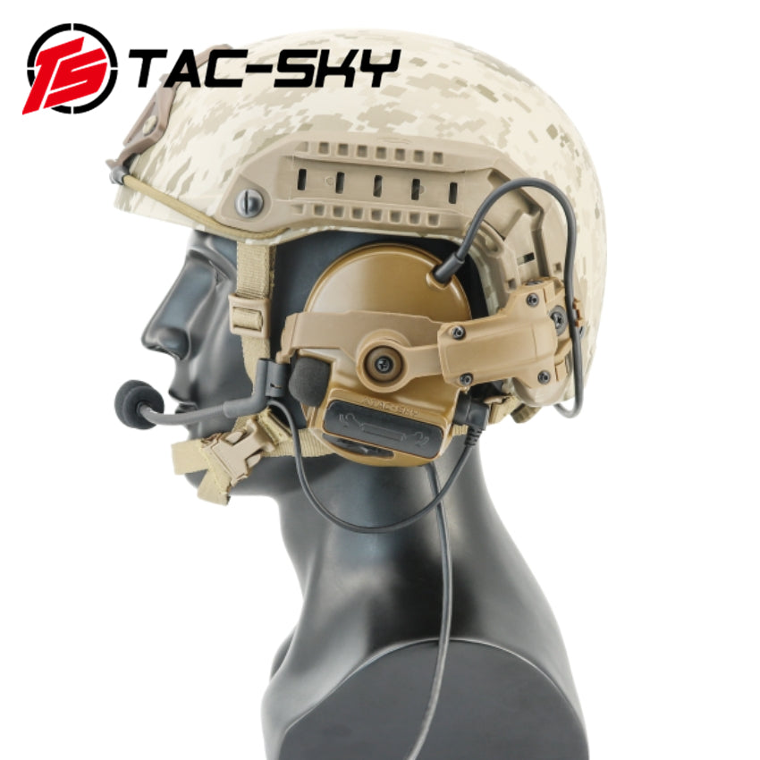 TS TAC-SKY ARC Rail Helmet Mount Electronic Hearing protection Tactical Headset C3 for Airsoft