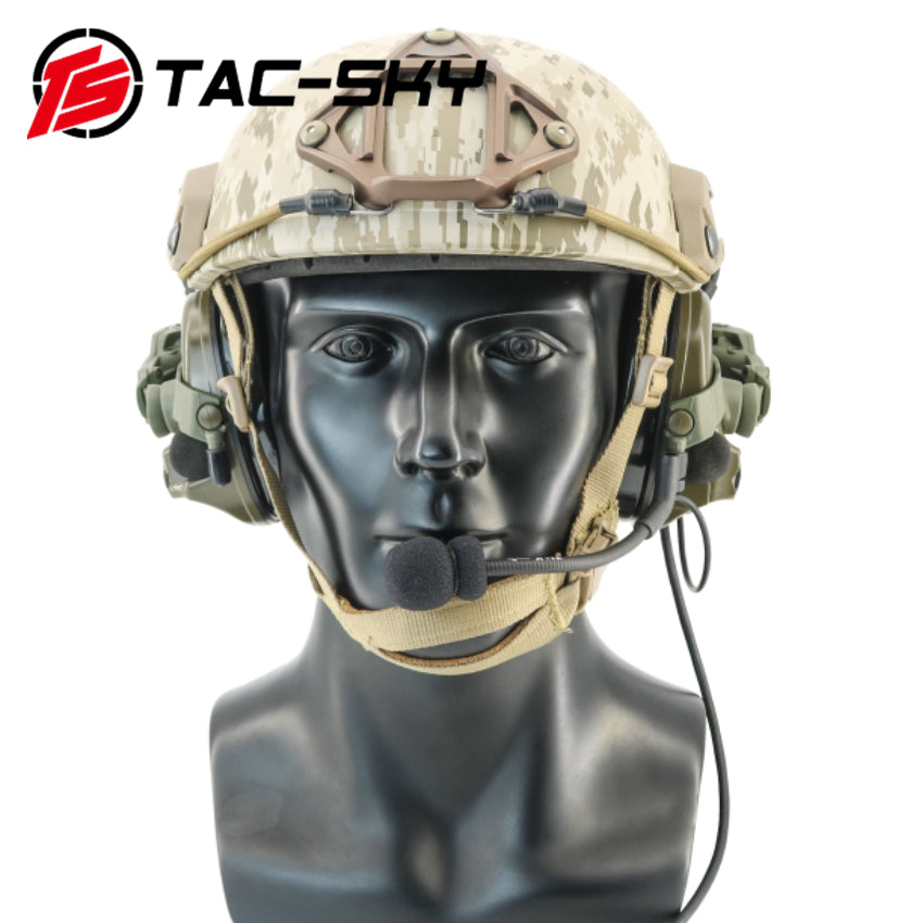TS TAC-SKY ARC Rail Helmet Mount Electronic Hearing protection Tactical Headset C3 for Airsoft
