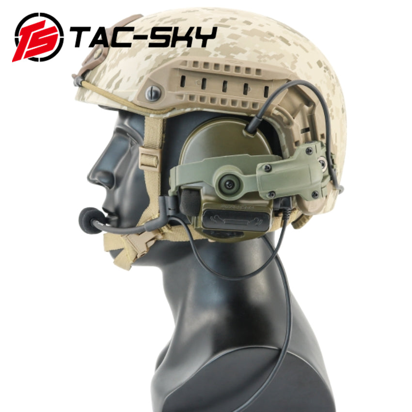 TS TAC-SKY ARC Rail Helmet Mount Electronic Hearing protection Tactical Headset C3 for Airsoft