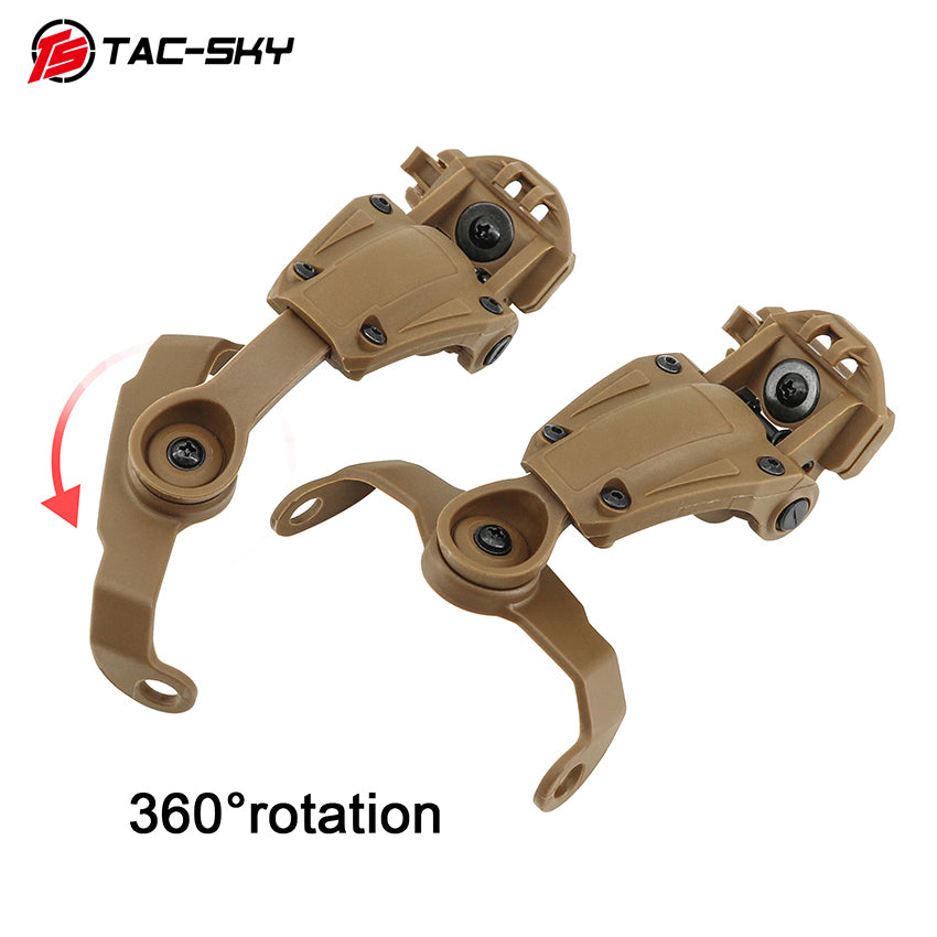 TS TAC-SKY ARC Rail Helmet Mounting Adapter Compatible with Howard Leight Tactical Headset