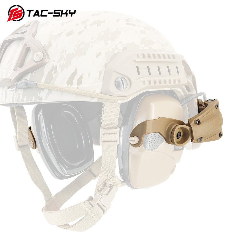 TS TAC-SKY ARC Rail Helmet Mounting Adapter Compatible with Howard Leight Tactical Headset