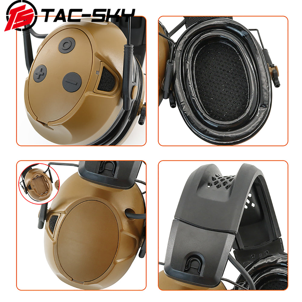 TS TAC-SKY Hearing Protection Safety Noise Cancelling Headphones Silicone Earmuffs