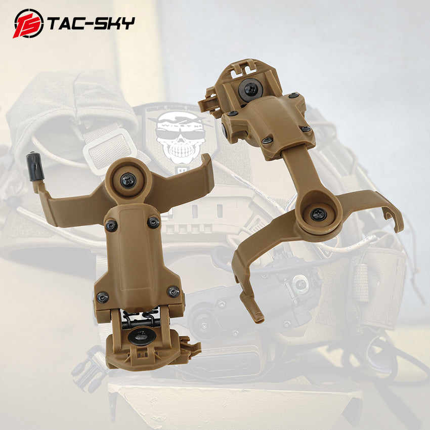 TS TAC-SKY ARC Rail Helmets Bracket Compatible with Comta II/III Tactical Headset