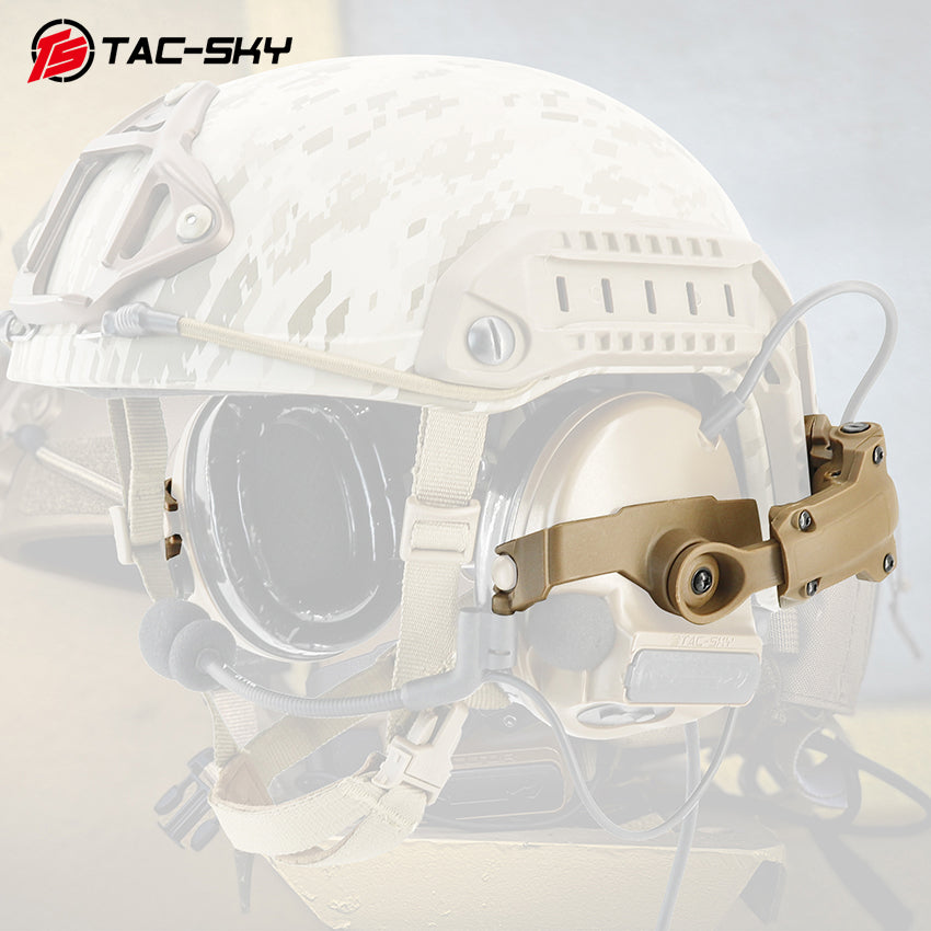 TS TAC-SKY ARC Rail Helmets Bracket Compatible with Comta II/III Tactical Headset