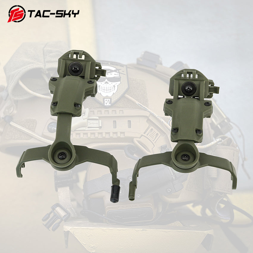 TS TAC-SKY ARC Rail Helmets Bracket Compatible with Comta II/III Tactical Headset
