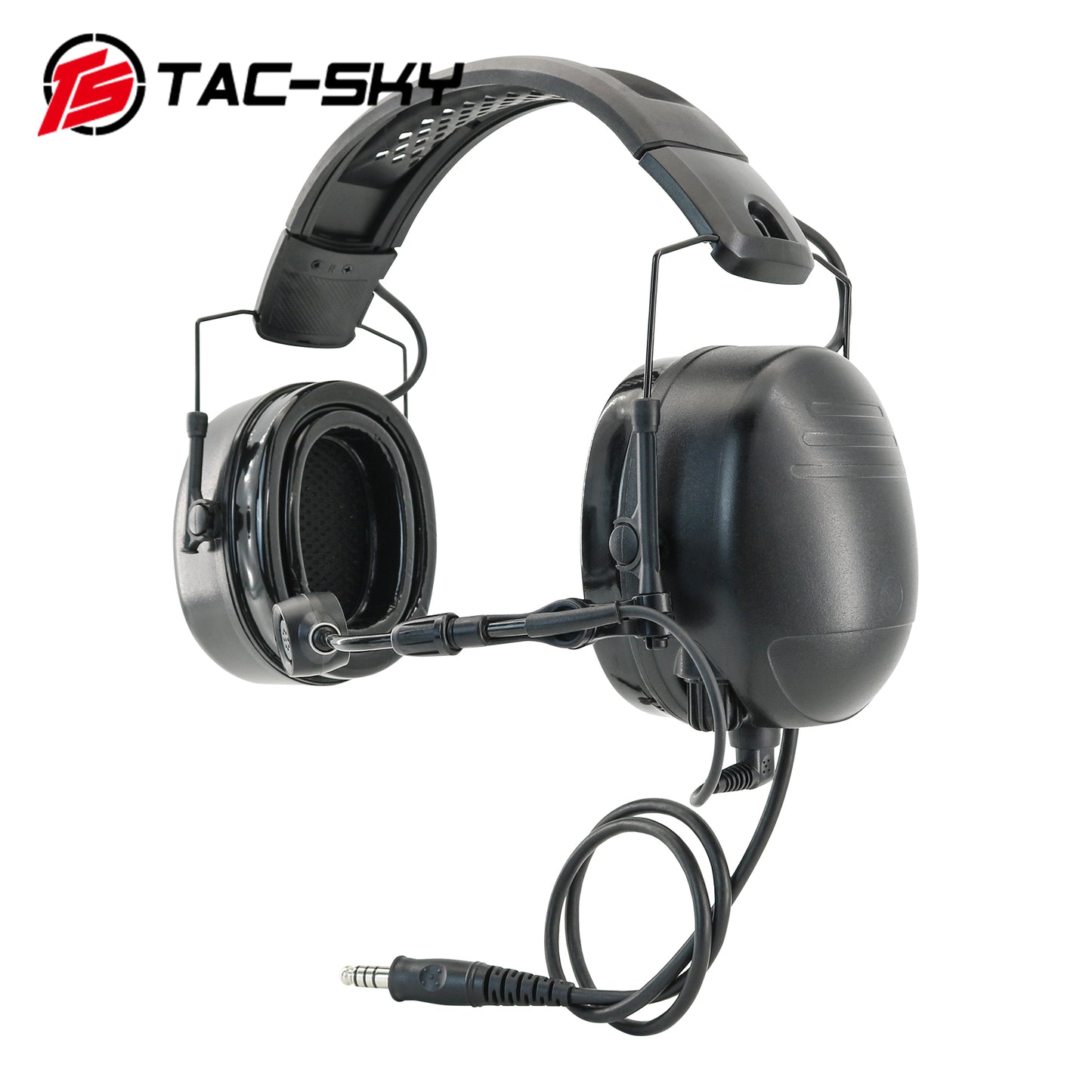 TS TAC-SKY Physical Noise-canceling Hearing Protection Headset Silicone Earmuffs