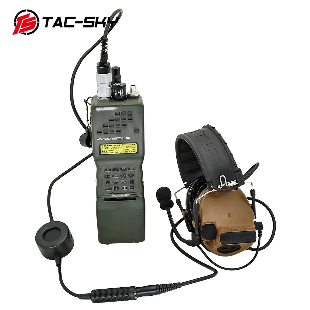 TAC-SKY Tactical Headset Adapter TCI PTT 6-Pin, Compatible with AN/PRC 148 and 152 Radios—Dummy Housing, Dummy Box