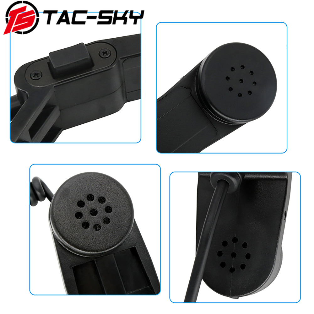 TS TAC-SKY 1-PIN Mobile Phone 3.5mm Plug H250 Tactical Handheld Speaker Microphone