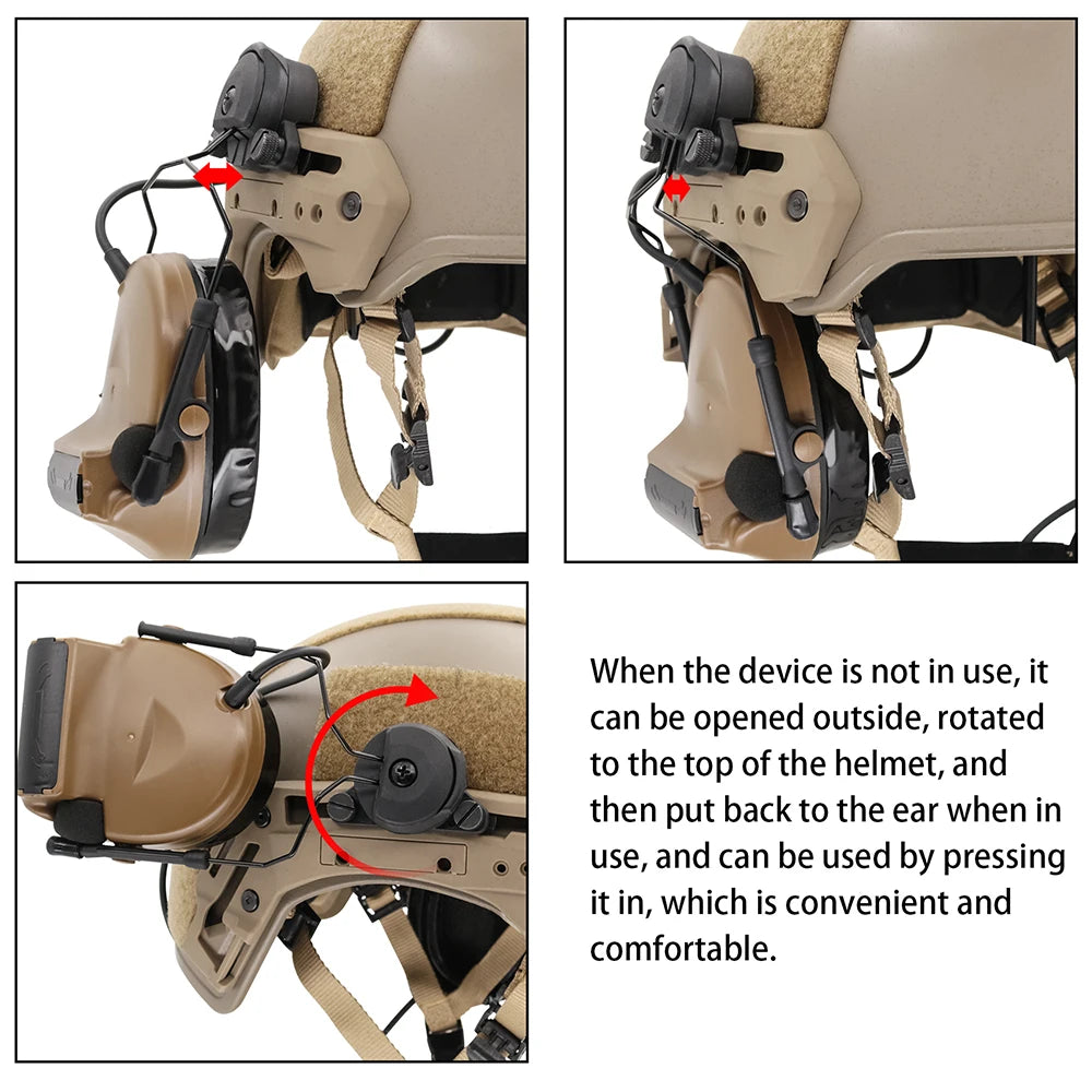TAC-SKY Tactical for Wendy EXFIL Helmet Rail Adapter Compatible With TACSKYC2/3/5 Tactical Headset