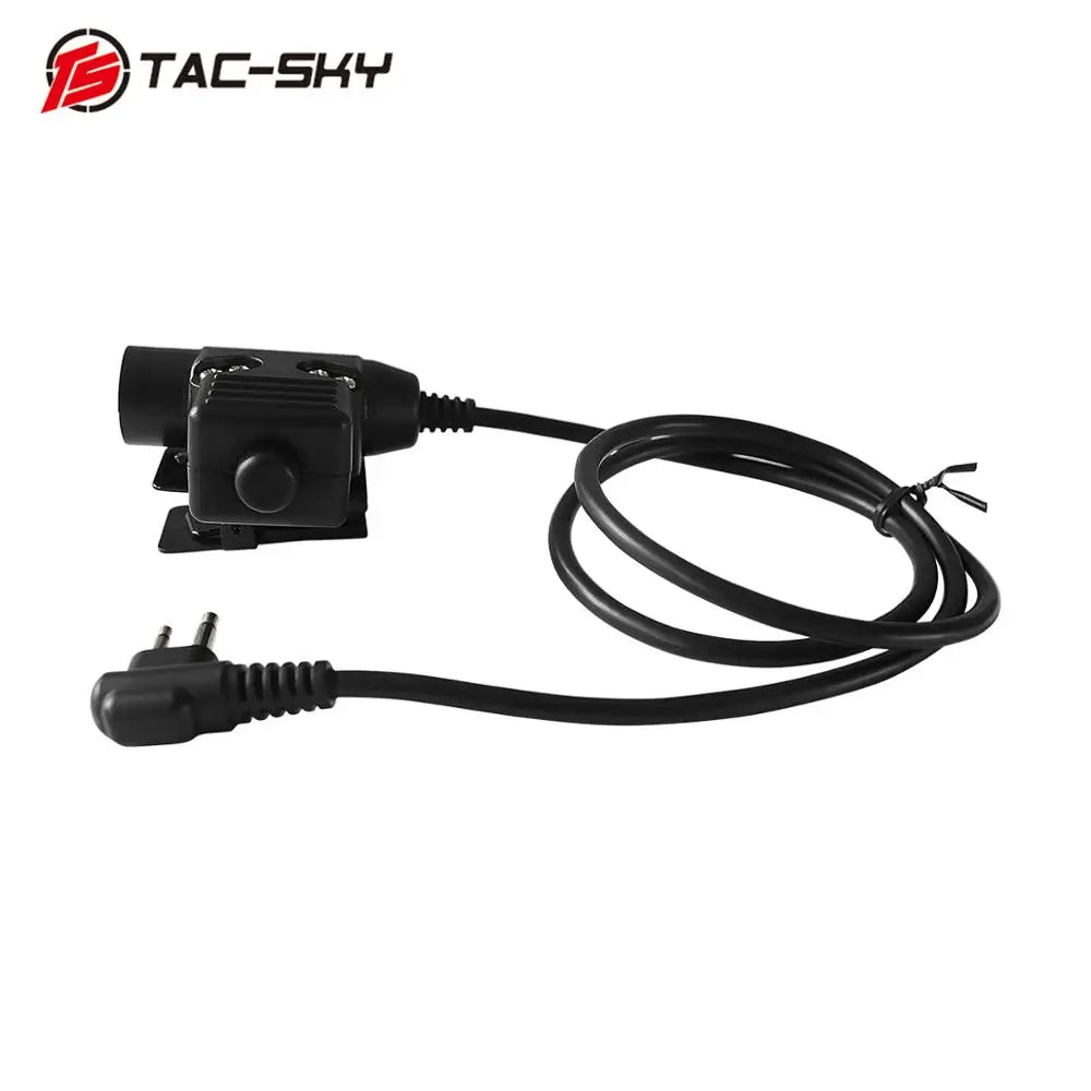 TAC-SKY Tactical U94 PTT for MOTOROLA 2-WAY VER 2Pin Plug Earphone Accessories PTT U94 Headset Walkie-Talkie Apter