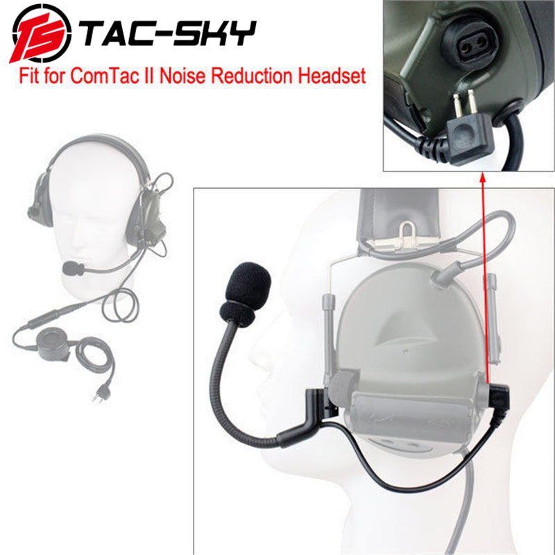 TS TAC-SKY Tactical Headset Accessory Microphone Compatible with Comta II/III Tactical Headset