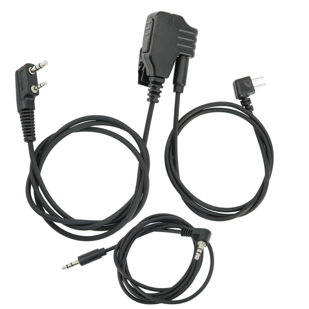 TS TAC-SKY PTT with Microphone Compatible with Comta II/III IPSC Tactical Headset Version or 3.5mm
