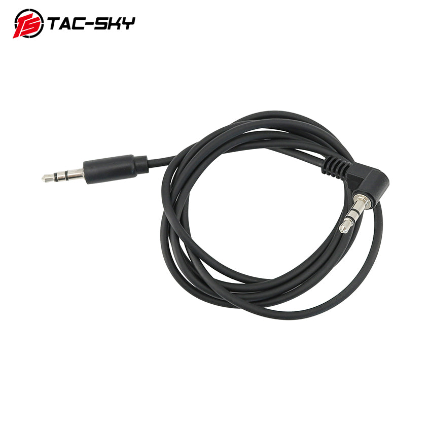 TS TAC-SKY Tactical Microphone PTT 3.5mm/2 Pin Plug Compatible with Motorola GP328 walkie-talkies