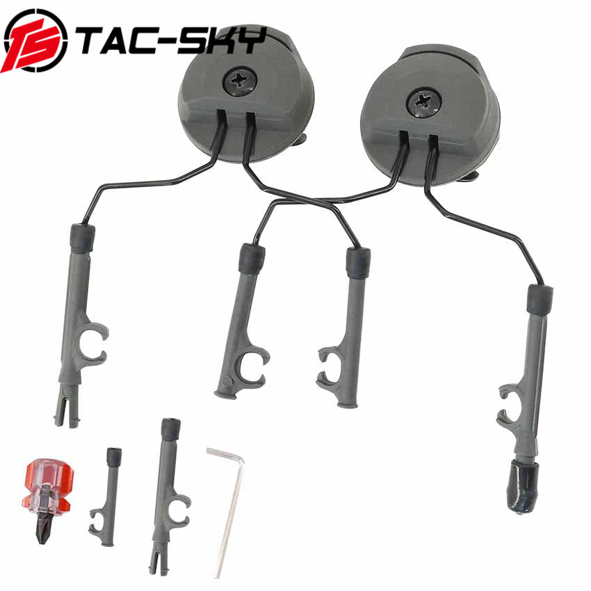TS TAC-SKY Helmet Mount Compatible with MTEK MLOK Helmet Rail for C2/C3 Tactical Headset