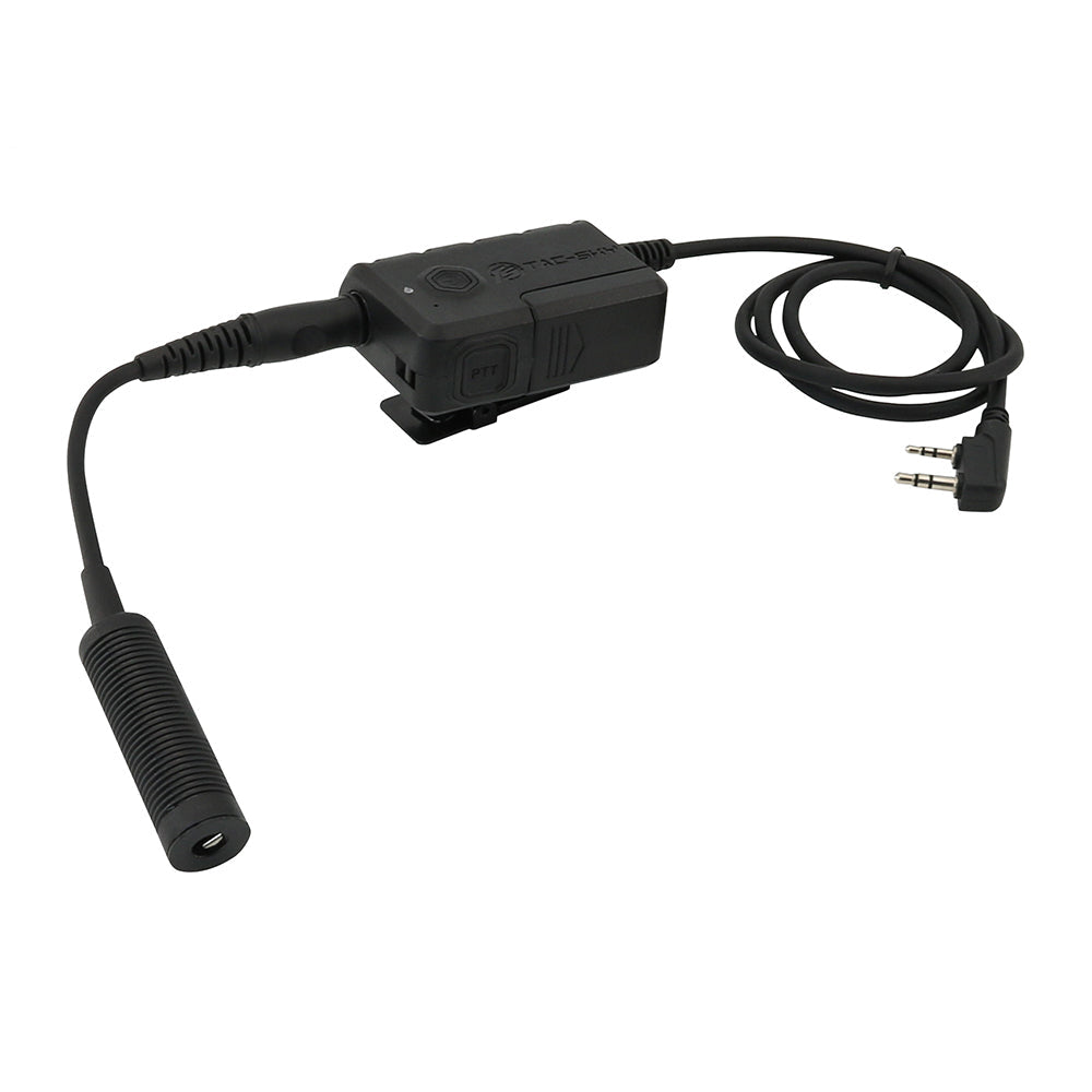 TS TAC-SKY Tactical Headset Extension Cable PTT Adapter with Bluetooth K 2 Pin Plug Compatible with Comta II/III
