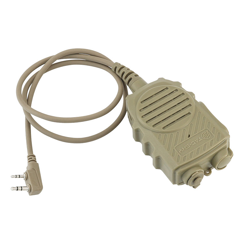 TS TAC-SKY Tactical Handheld Microphone PTT K 2 Pin Plug for 7.00mm Plug Headset