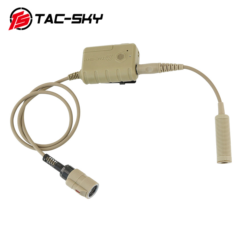 TS TAC-SKY Tactical PTT 6 Pin Plug Compatible with Comta II/III Tactical Headset