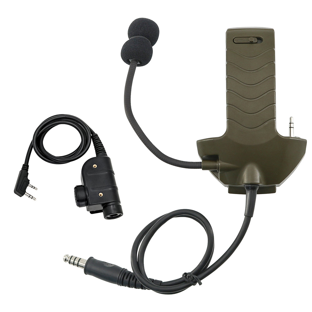 TAC-SKY Microphone communication accessories + PTT,Upgrade Accessories for Walker Razor Series Shooting Hearing Protection Earmuffs