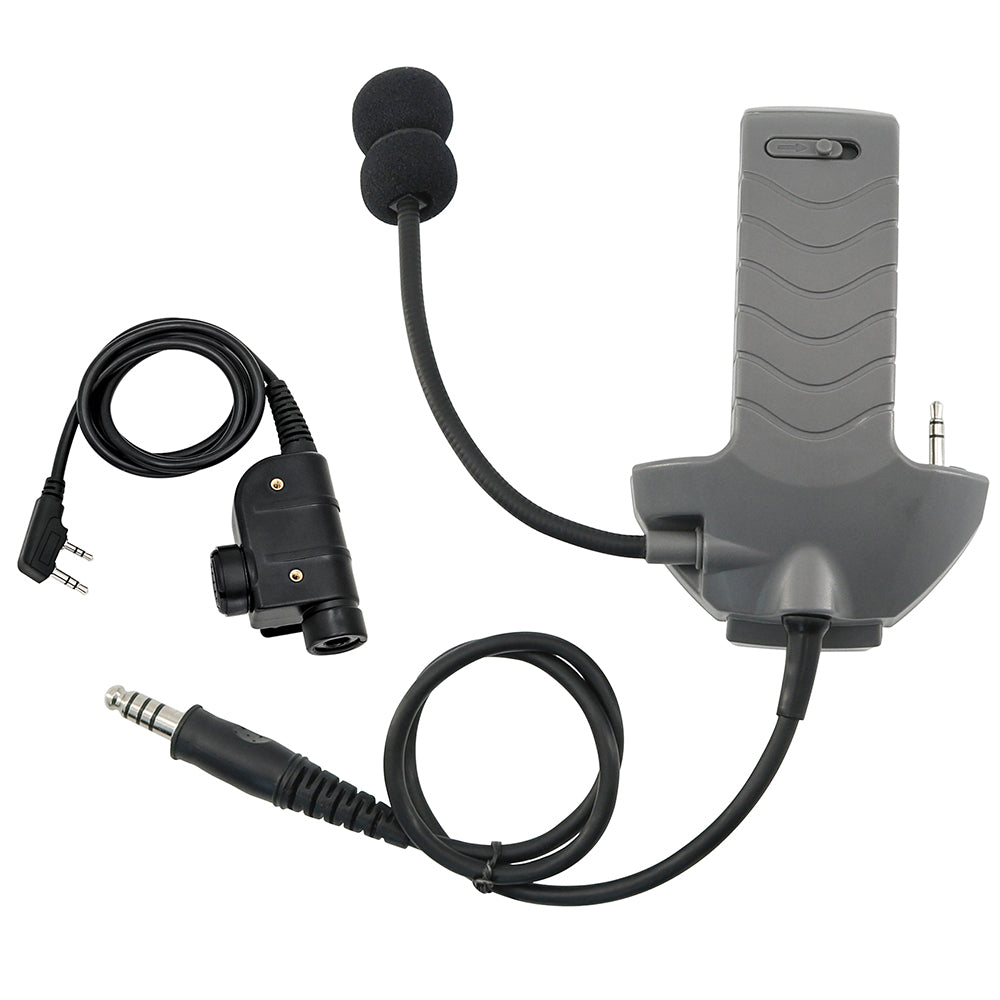 TAC-SKY Microphone communication accessories + PTT,Upgrade Accessories for Walker Razor Series Shooting Hearing Protection Earmuffs