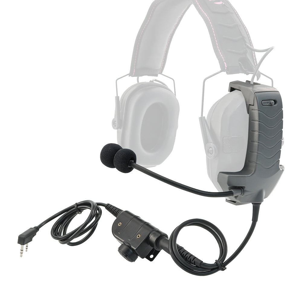 TAC-SKY Microphone communication accessories + PTT,Upgrade Accessories for Walker Razor Series Shooting Hearing Protection Earmuffs