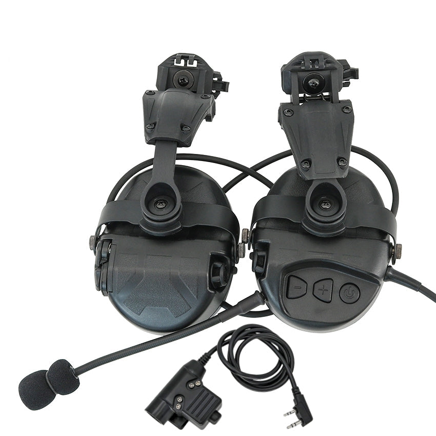TS TAC-SKY ARC Rail Helmet Bracket Noise Canceling Tactical Headset TAC-L + U94 PTT