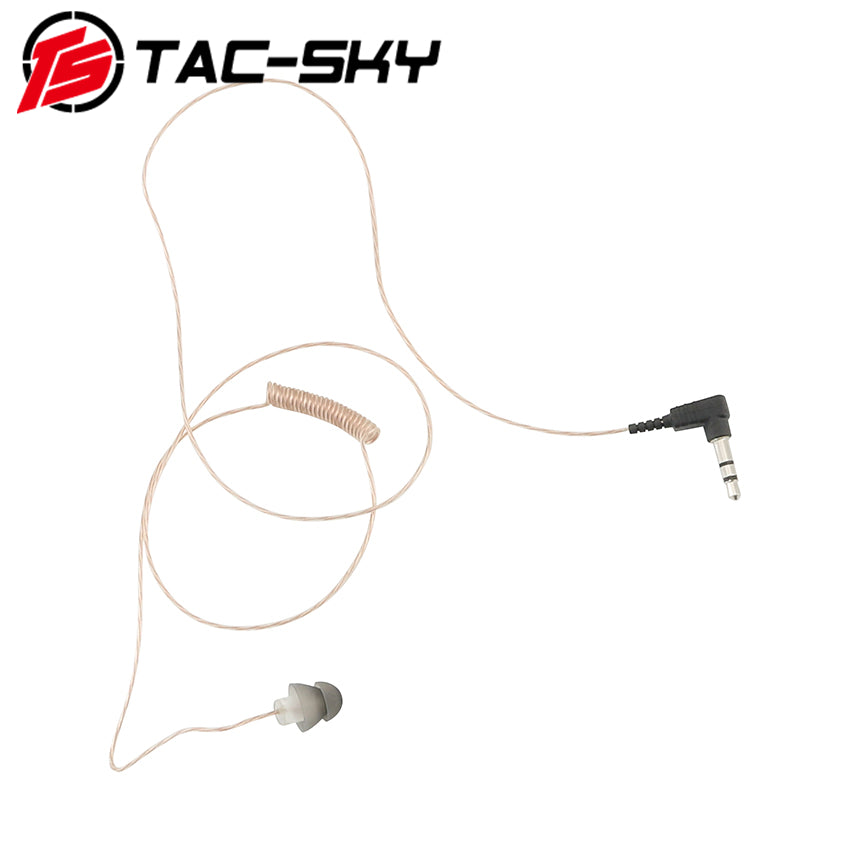 TS TAC-SKY 3.5mm Plug Single Mini Wired Earbud Ultra-thin Wire for intercom