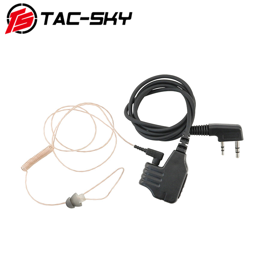 TS TAC-SKY 3.5mm Plug Single Mini Wired Earbud Ultra-thin Wire for intercom