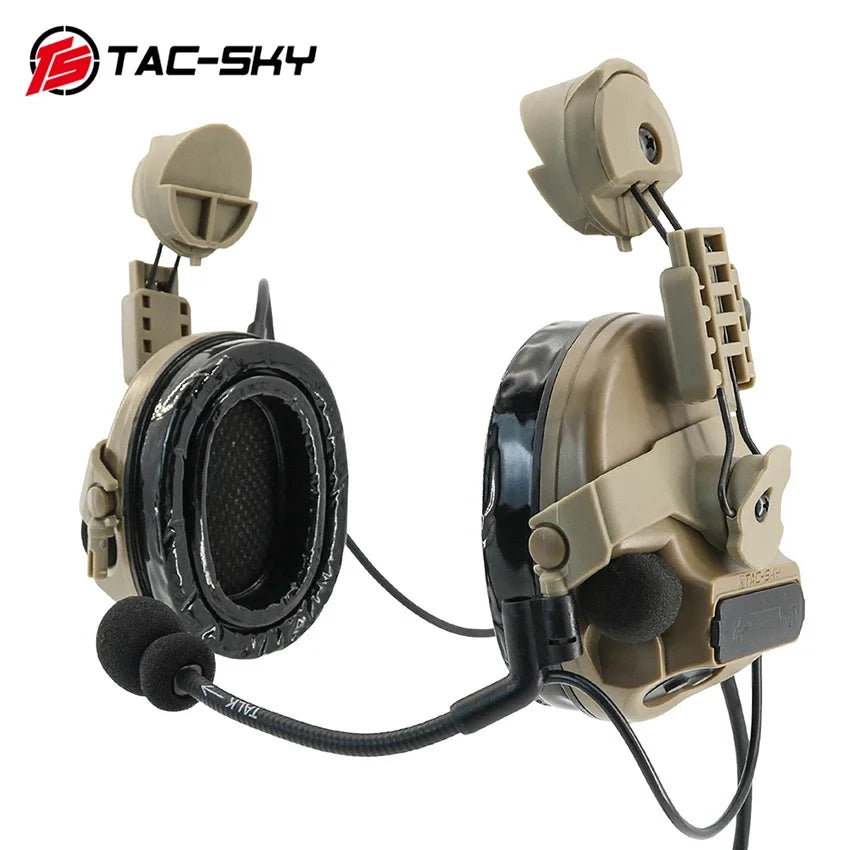 TAC-SKY Tactical Helmet for COMTA III civilian Headset for ARC Rail FAST series Helmets and the Baofeng UV5R two-way Radio
