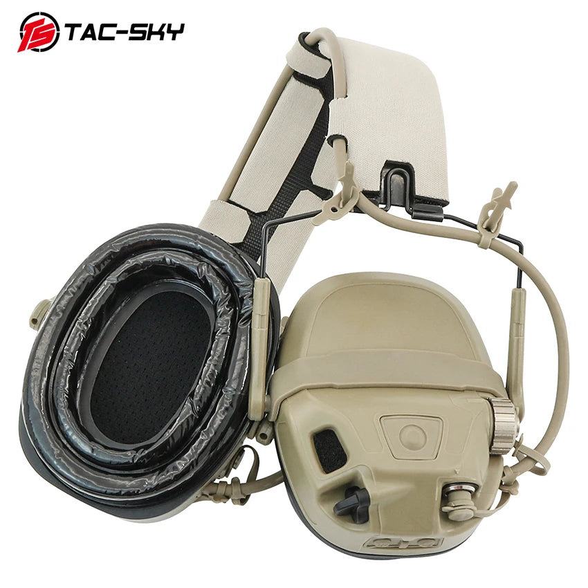 TAC-SKY Tactical New Adhesive Silicone Ear Pads, for AMP Shooting Headphones, Noise-Isolating and Sweat-Resistant