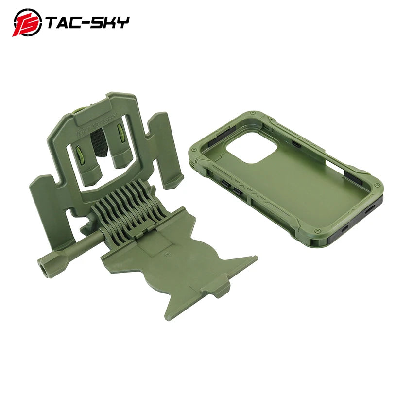TAC-SKY Tactical MOLLE Vest Phone Mount Compatible with iPhone 16 Pro Max for tactical navigation and hunting
