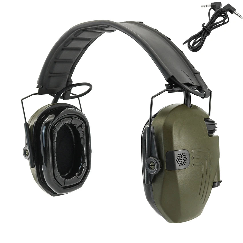 TAC-SKY Tactical Headset Electronic Shooting Earmuffs Hearing Protection Headphone NRR 23dB Noise Cancelling Airsoft Hunting