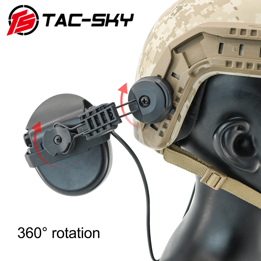 TS TAC-SKY ARC Rail Helmet Mounting Compatible with Sordin Supreme PRO X Headset