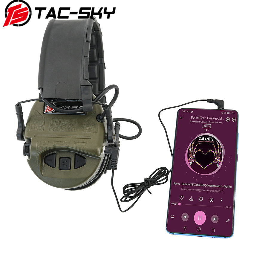 TS TAC-SKY Hearing Protection Noise Canceling Tactical Headset T200 IPSC Edition for Airsoft