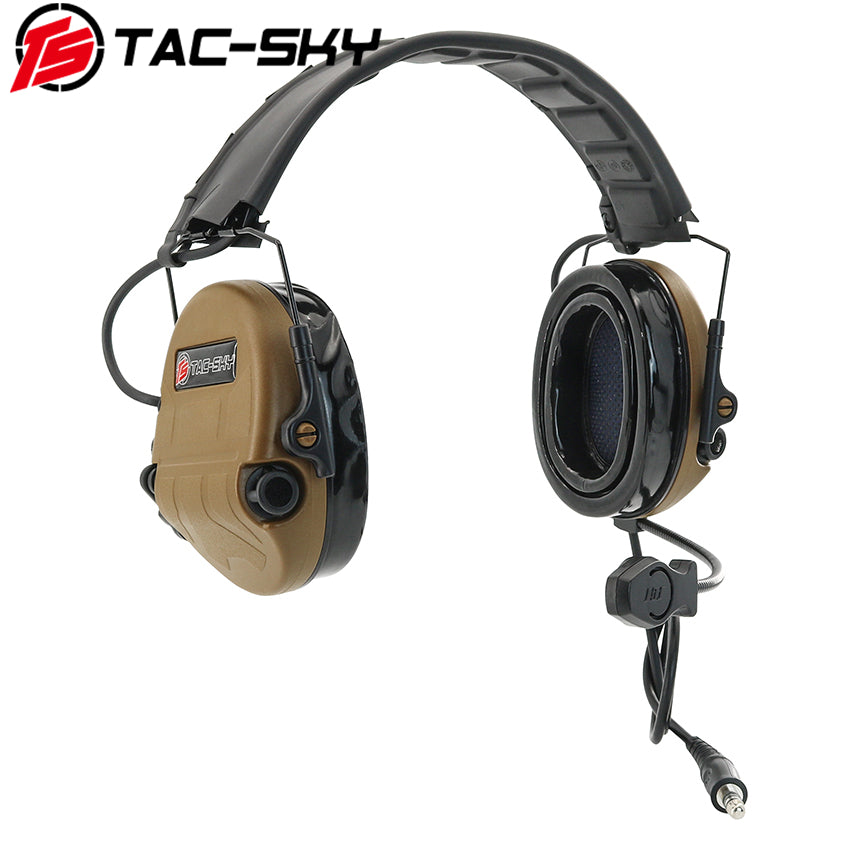 TS TAC-SKY Hearing Protection Tactical Headset T201 for Airsoft + U94 PTT