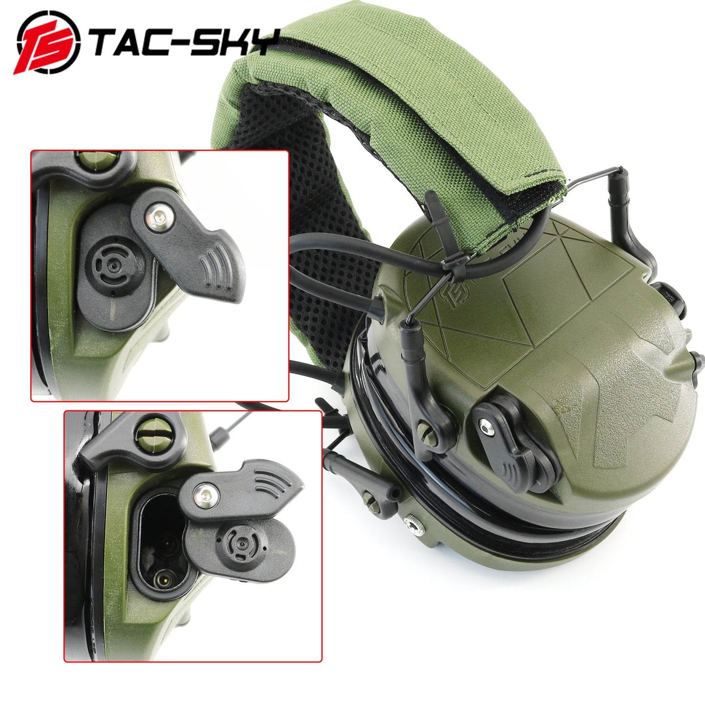 TS TAC-SKY TAC300 Electronic Shooting Tactical Headset Noise Canceling Hearing Protection