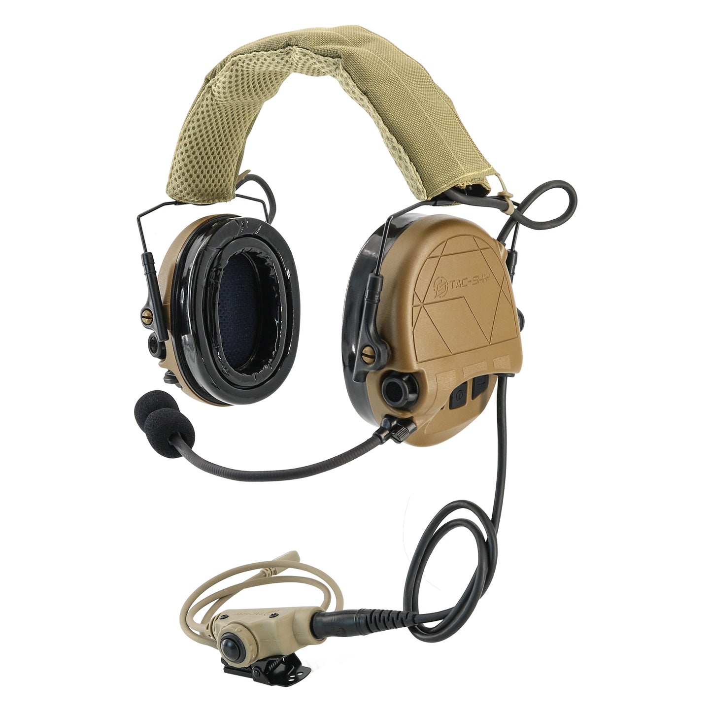 TAC-SKY TAC301 Tactical Headset Electronic Shooting Ear Protection Headphones with Microphone,Hearing Protection with U94 PTT