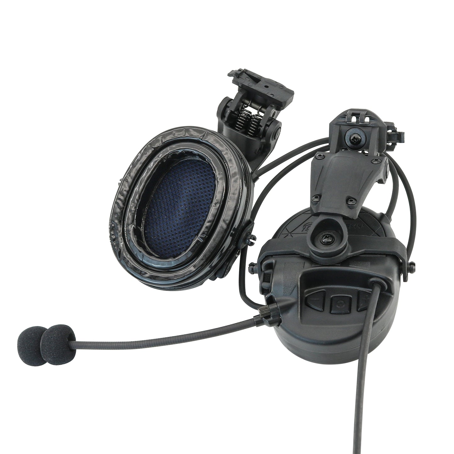 TAC-SKY TAC303 Tactical Communication Headset with ARC Rail adapter Noise Reduction Hearing Protection EarMuffs with V2 PTT