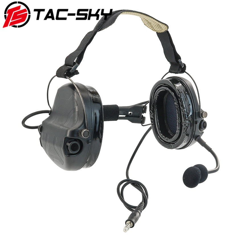TS TAC-SKY Hearing Protection Rear headband Tactical Headset TAC-L for airsoft + PTT
