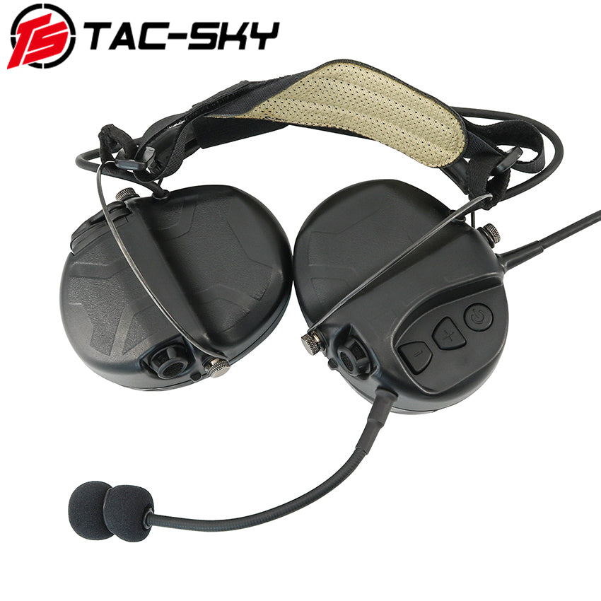 TS TAC-SKY Hearing Protection Rear headband Tactical Headset TAC-L for airsoft + PTT