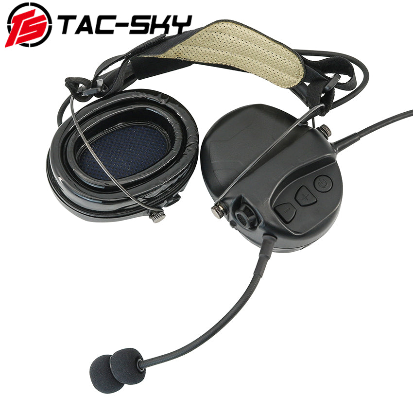 TS TAC-SKY Hearing Protection Rear headband Tactical Headset TAC-L for airsoft + PTT